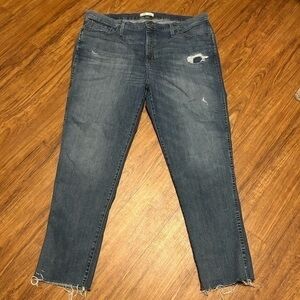 Madewell Jeans 35 T frayed hem great condition